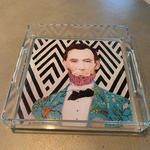 Ashley Longshore - Abraham Lincoln - Acrylic Tray